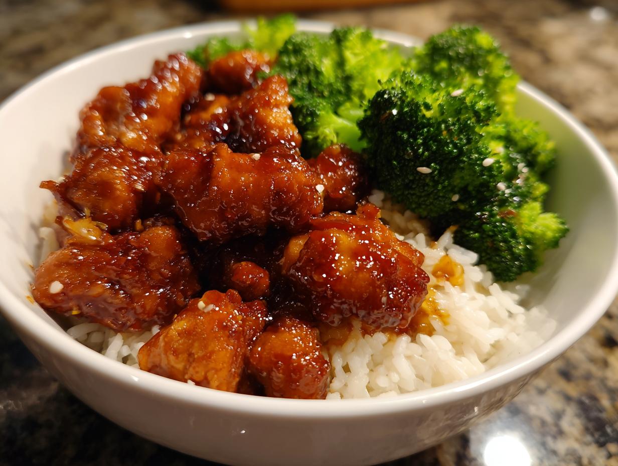 Healthy Sticky Chicken Bowls Recipe