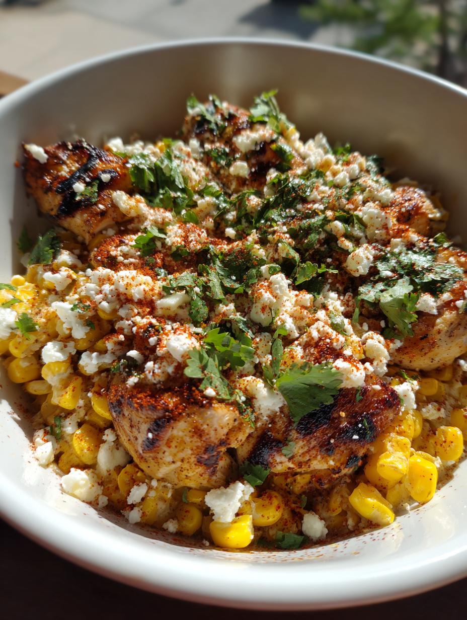 Healthy Street Corn Chicken Bowl - detail 1