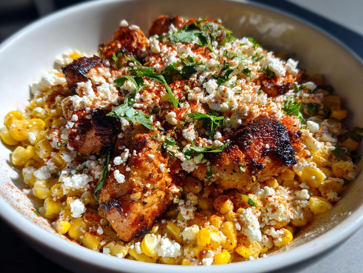 Healthy Street Corn Chicken Bowl