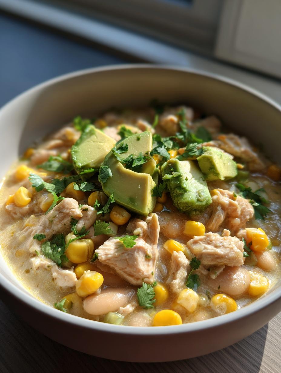 Healthy White Chicken Chili - detail 1