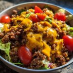 High-Protein Cheeseburger Bowls