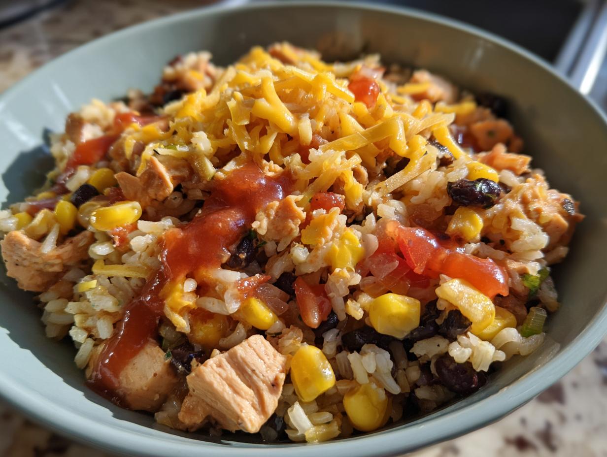 High-Protein Chicken Burrito Bowl