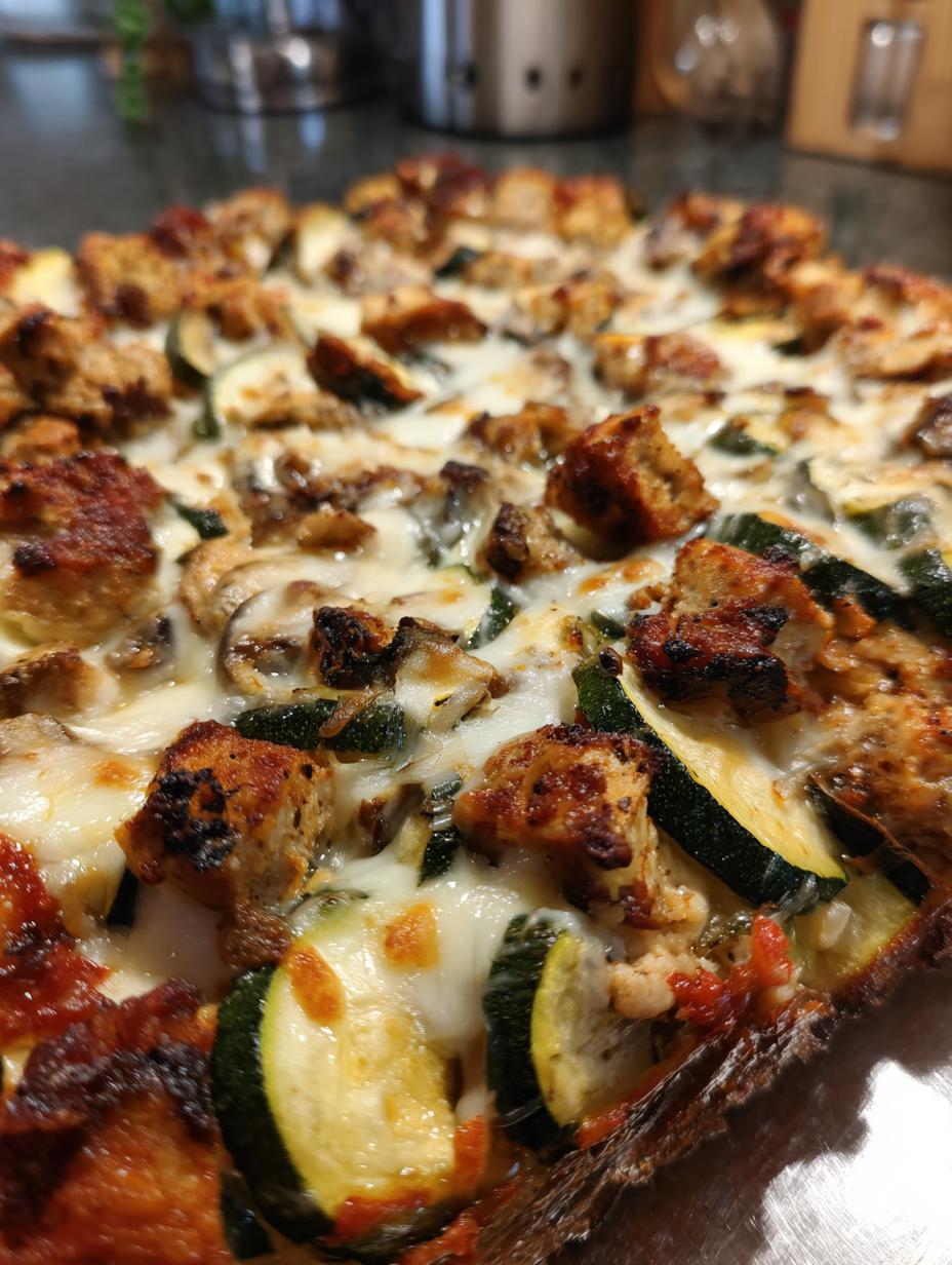 High Protein Chicken Zucchini Bake - detail 1