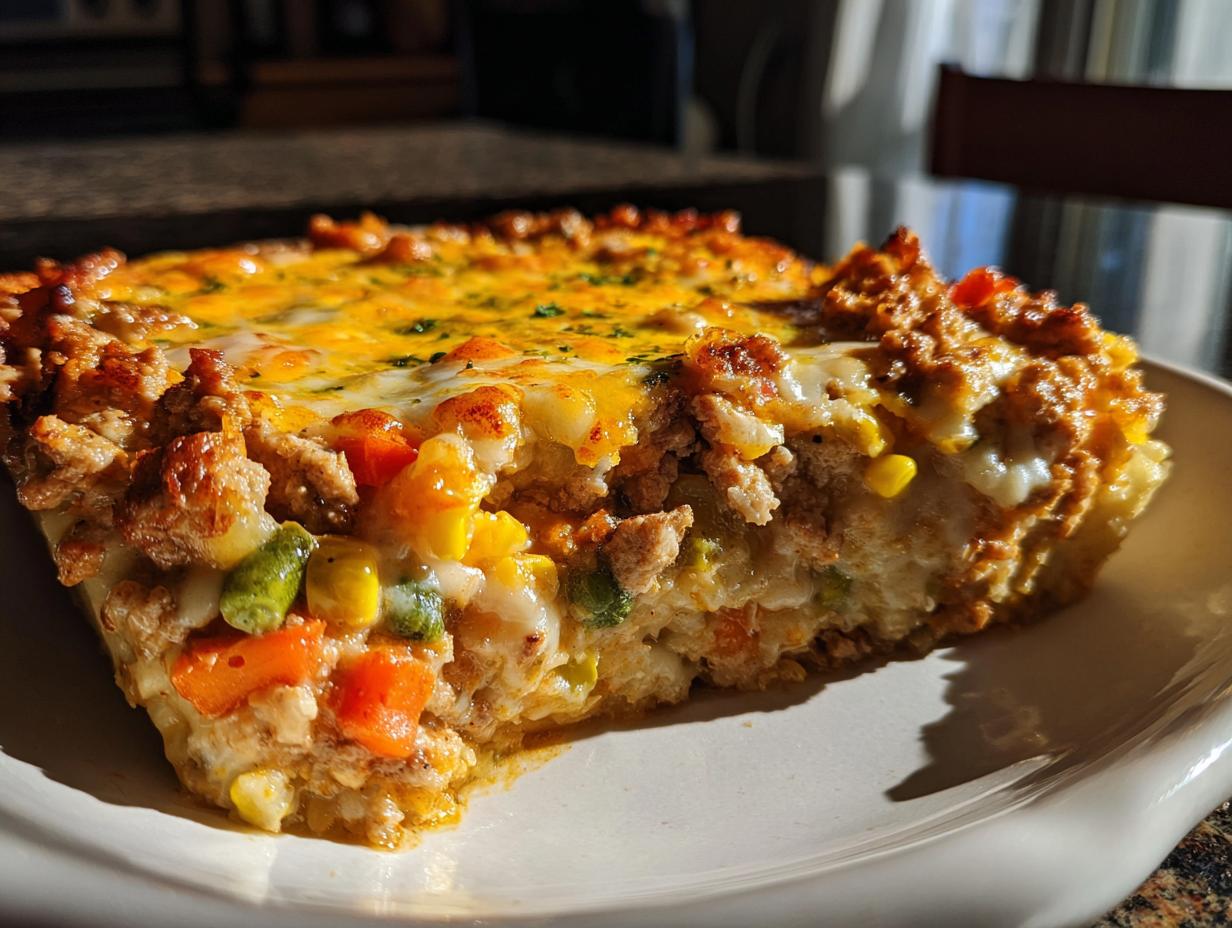 High-Protein Ground Turkey Casserole