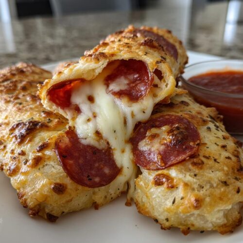 High-Protein Pepperoni Pizza Rolls
