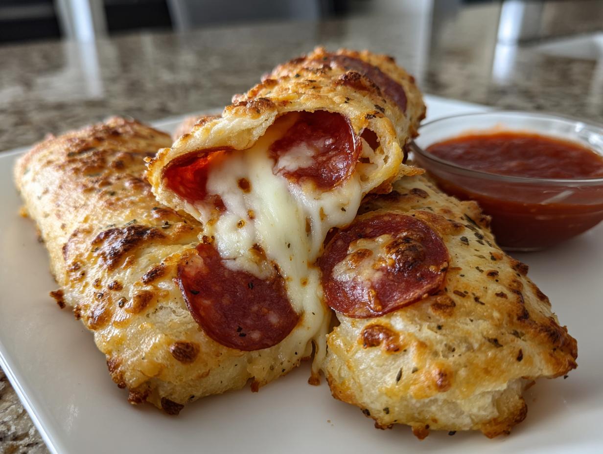 High-Protein Pepperoni Pizza Rolls