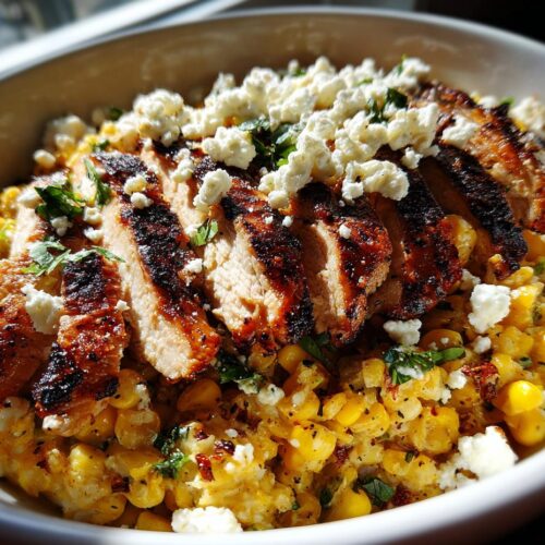 High-Protein Street Corn Chicken Bowl