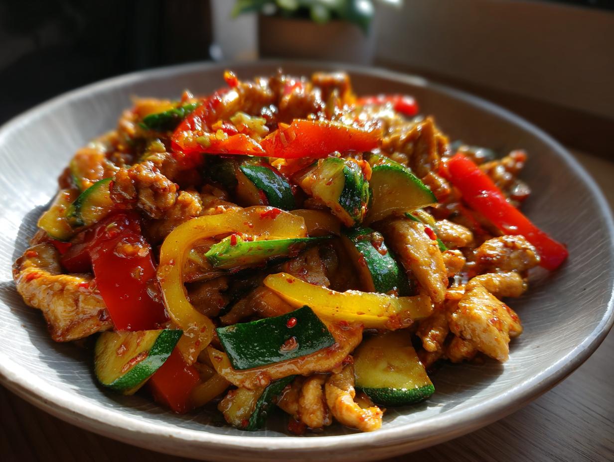 Korean Spicy Chicken Stir Fry