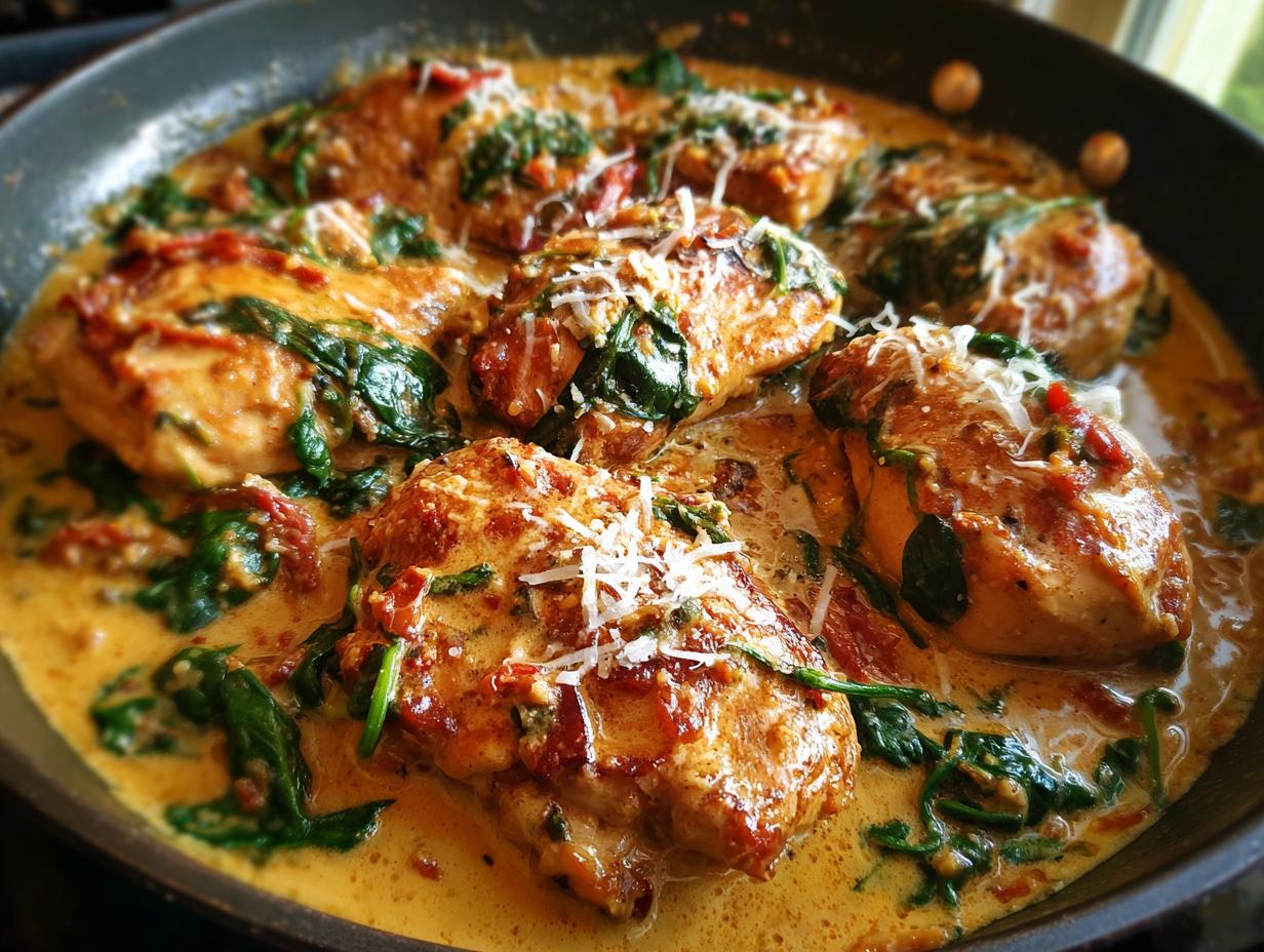 Low-Carb Tuscan Chicken Recipe