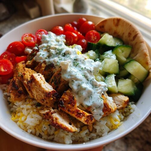 Mediterranean Chicken Gyro Bowls
