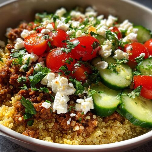 Mediterranean Ground Turkey Bowls Recipe