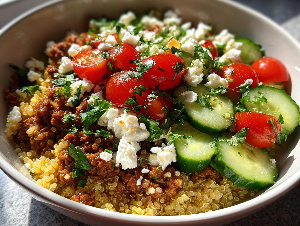 Mediterranean Ground Turkey Bowls Recipe