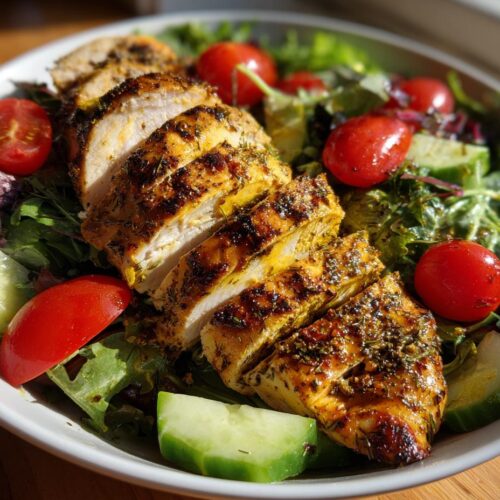 Mediterranean Lemon-Dill Chicken Bowls