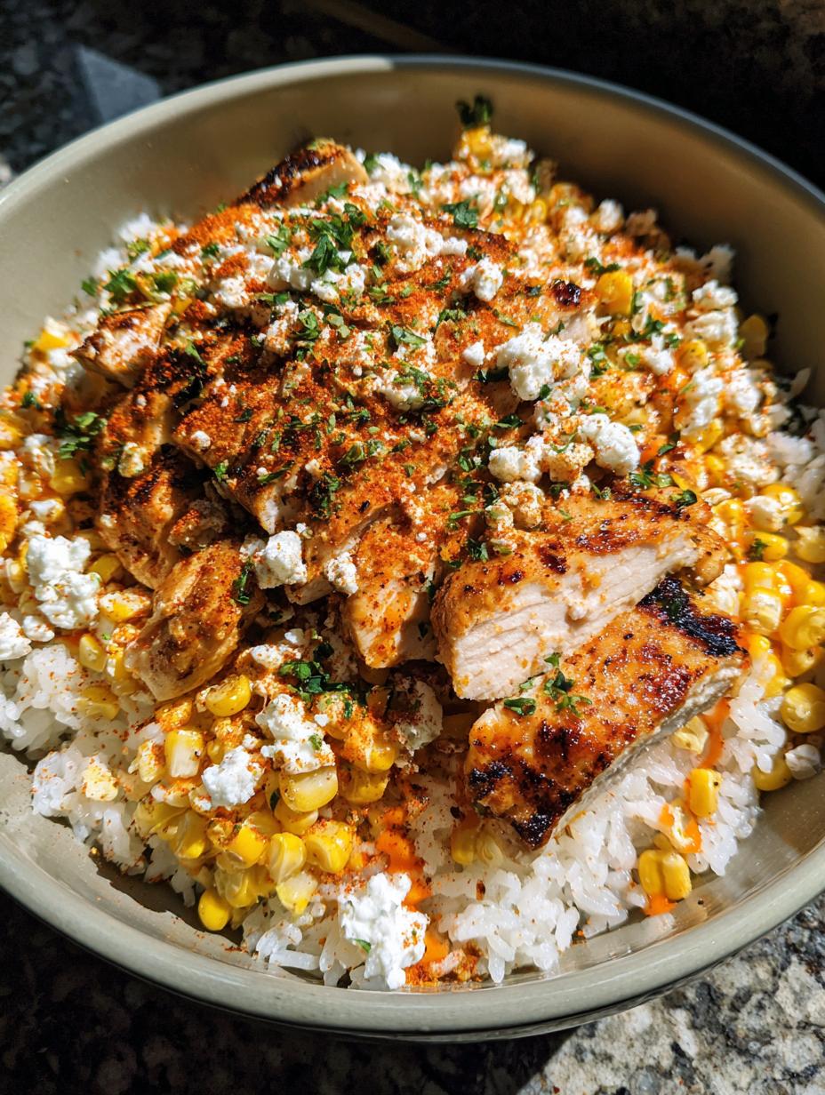 Mexican Street Corn Chicken Bowls - detail 1
