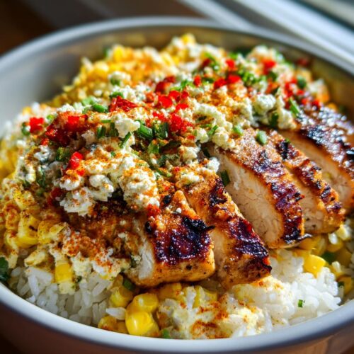 Mexican Street Corn Chicken Bowls