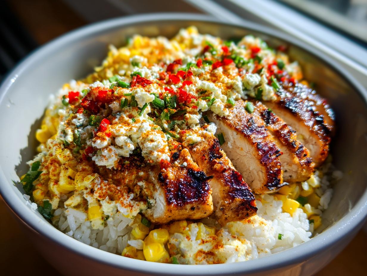 Mexican Street Corn Chicken Bowls