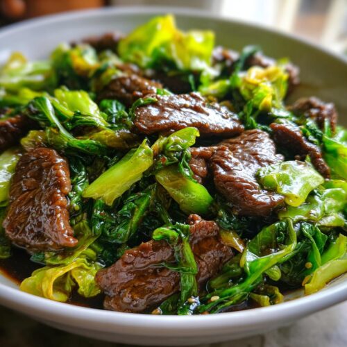 Mongolian Beef and Cabbage Stir-Fry