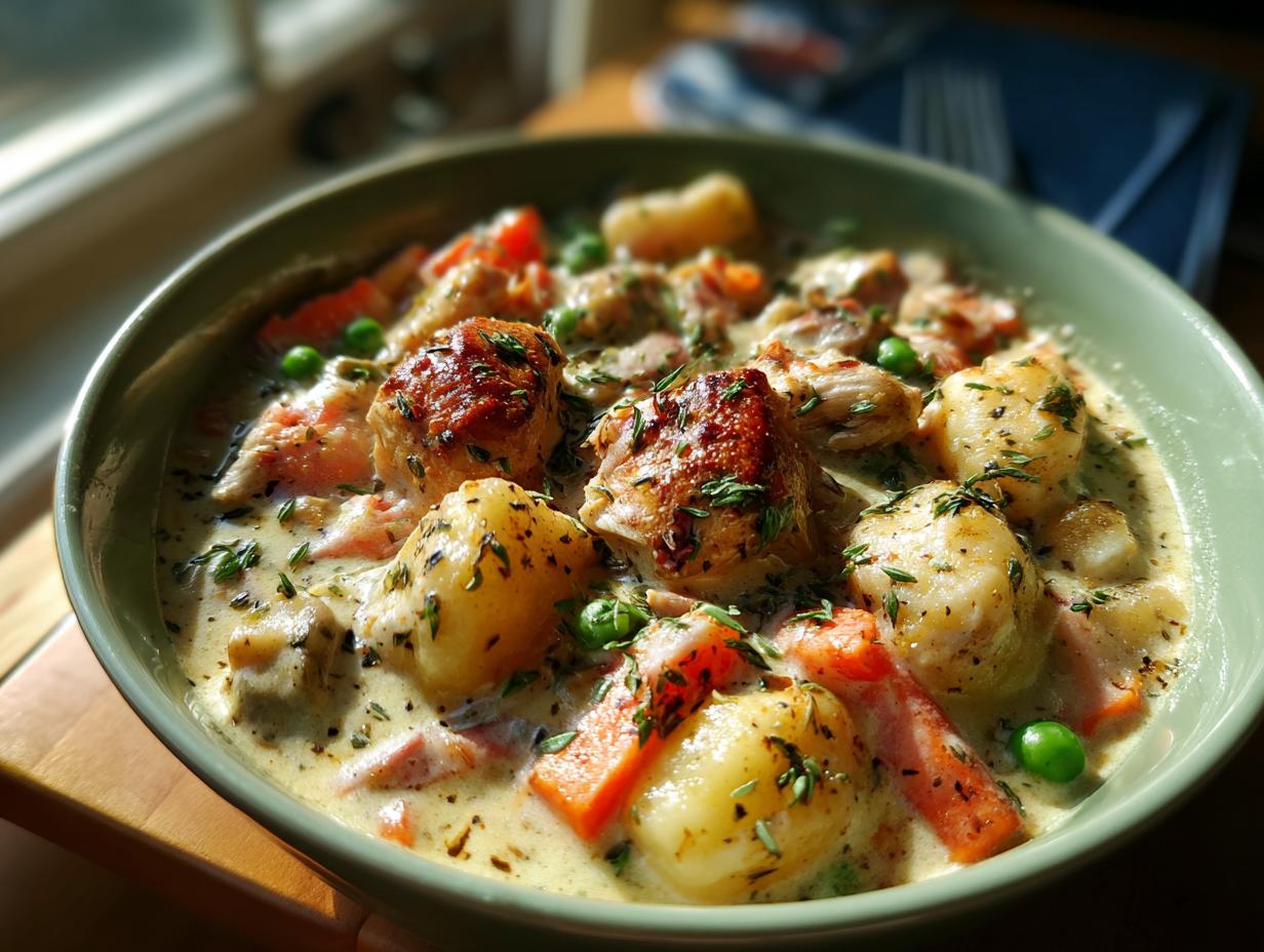 One-Pot Gnocchi Chicken Pot Pie