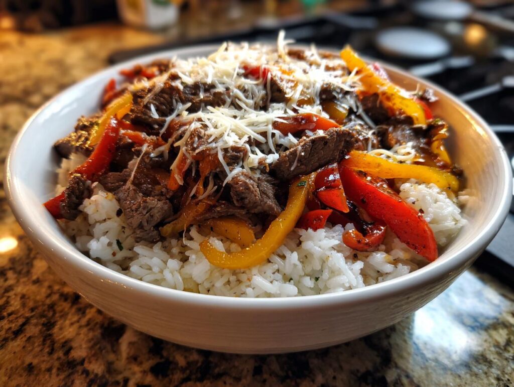 Philly Cheesesteak Bowls Recipe
