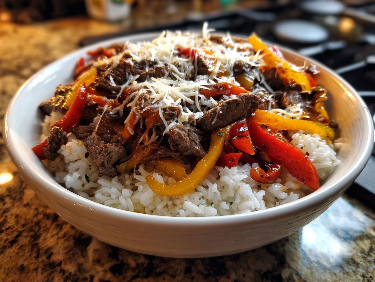 Philly Cheesesteak Bowls Recipe