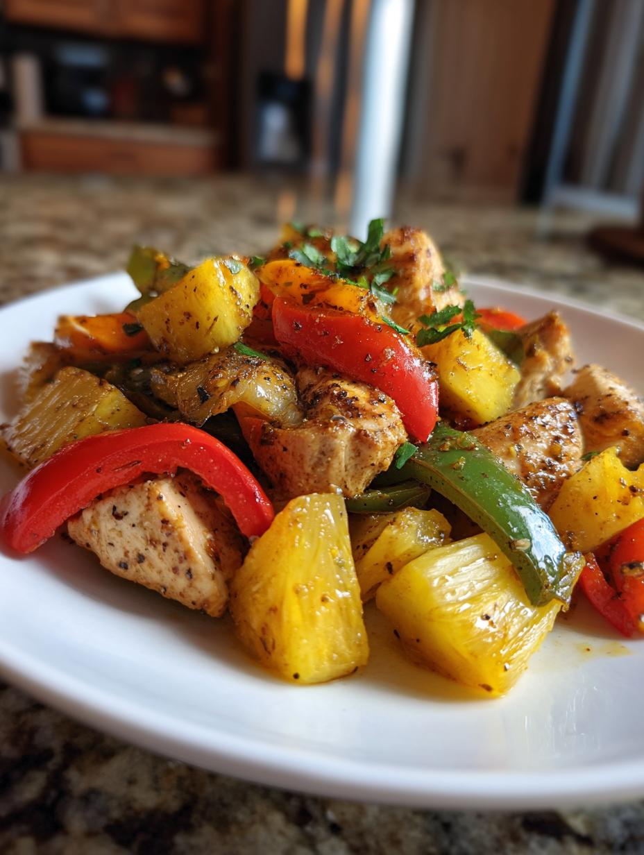 Pineapple Chicken Sheet Pan Dinner - detail 1