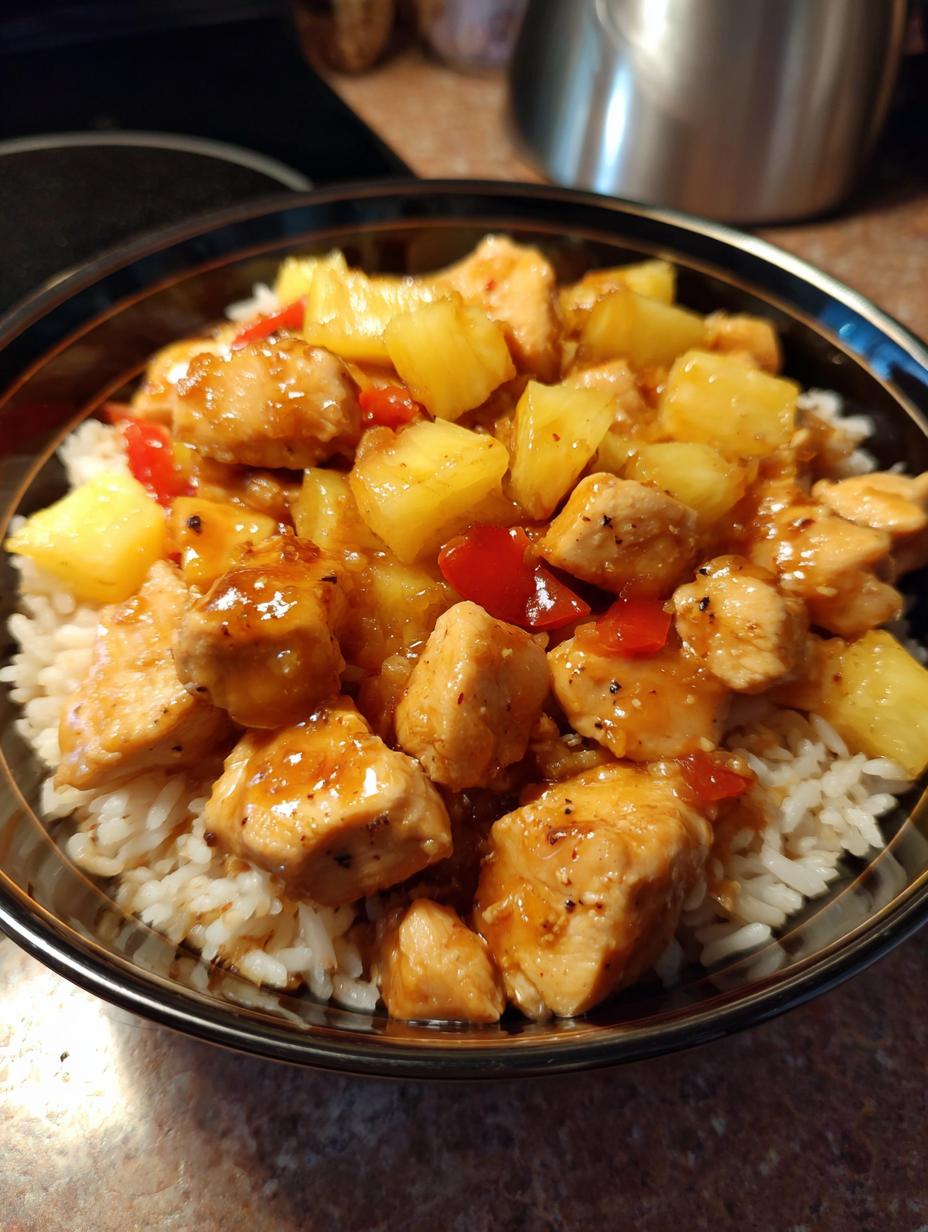 Pineapple Chicken and Rice - detail 1
