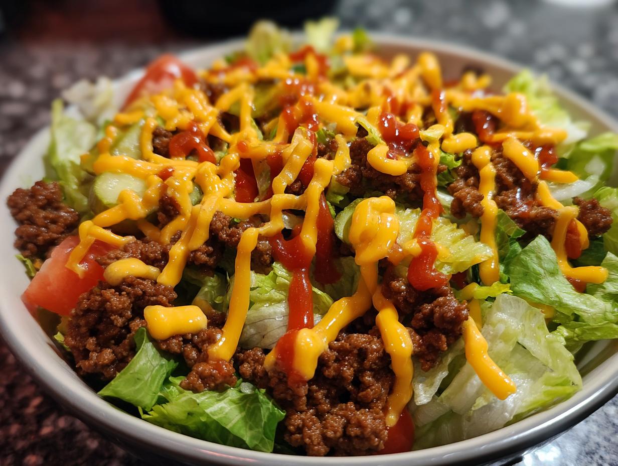 Protein-Packed Big Mac Bowls Recipe
