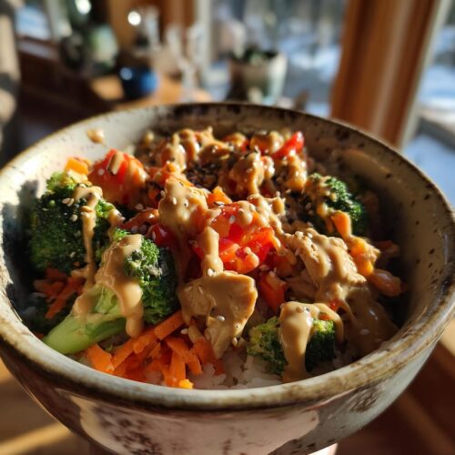 Protein-Packed Peanut Chicken Bowls
