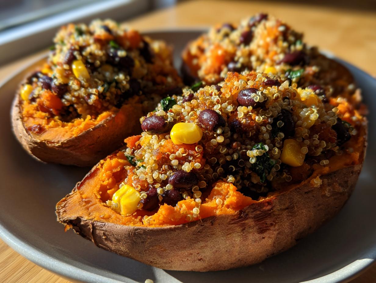 Protein-Packed Sweet Potato Boats