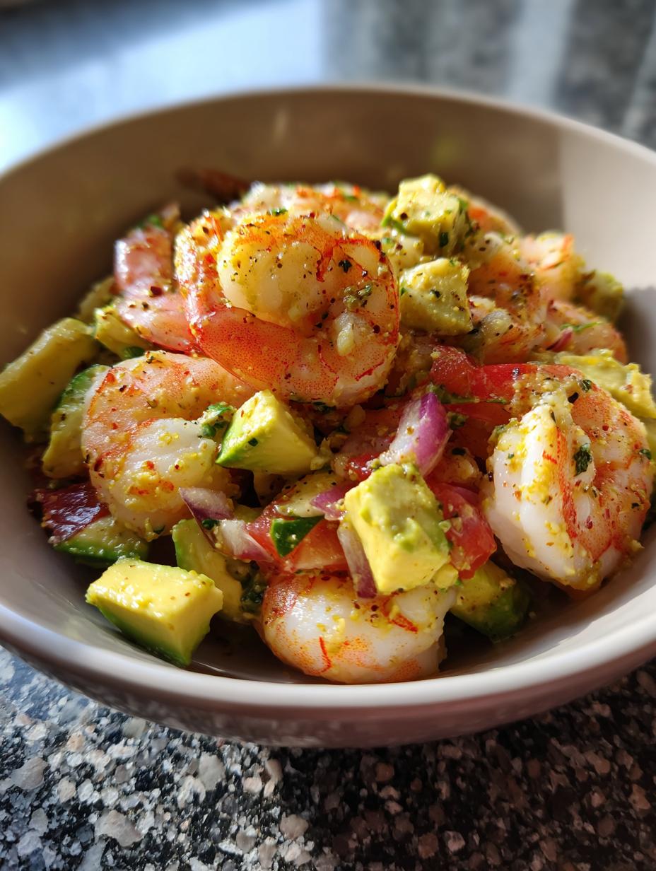 Shrimp and Avocado Salad - detail 1