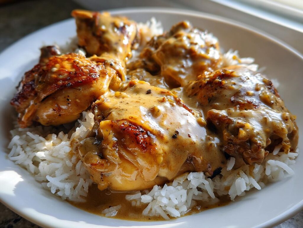 Smothered Chicken and Rice Recipe