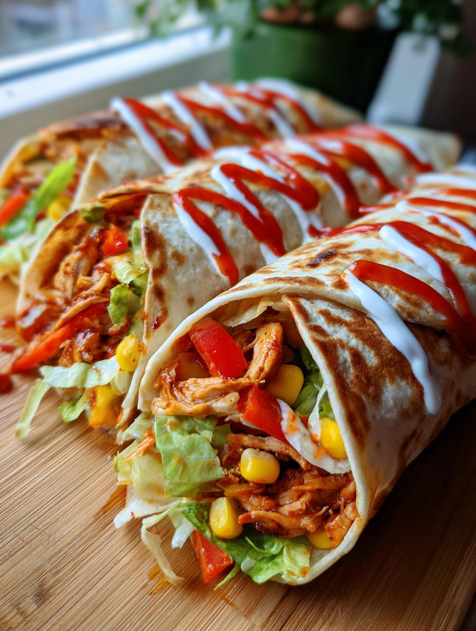 Southwest Chicken Wraps - detail 1