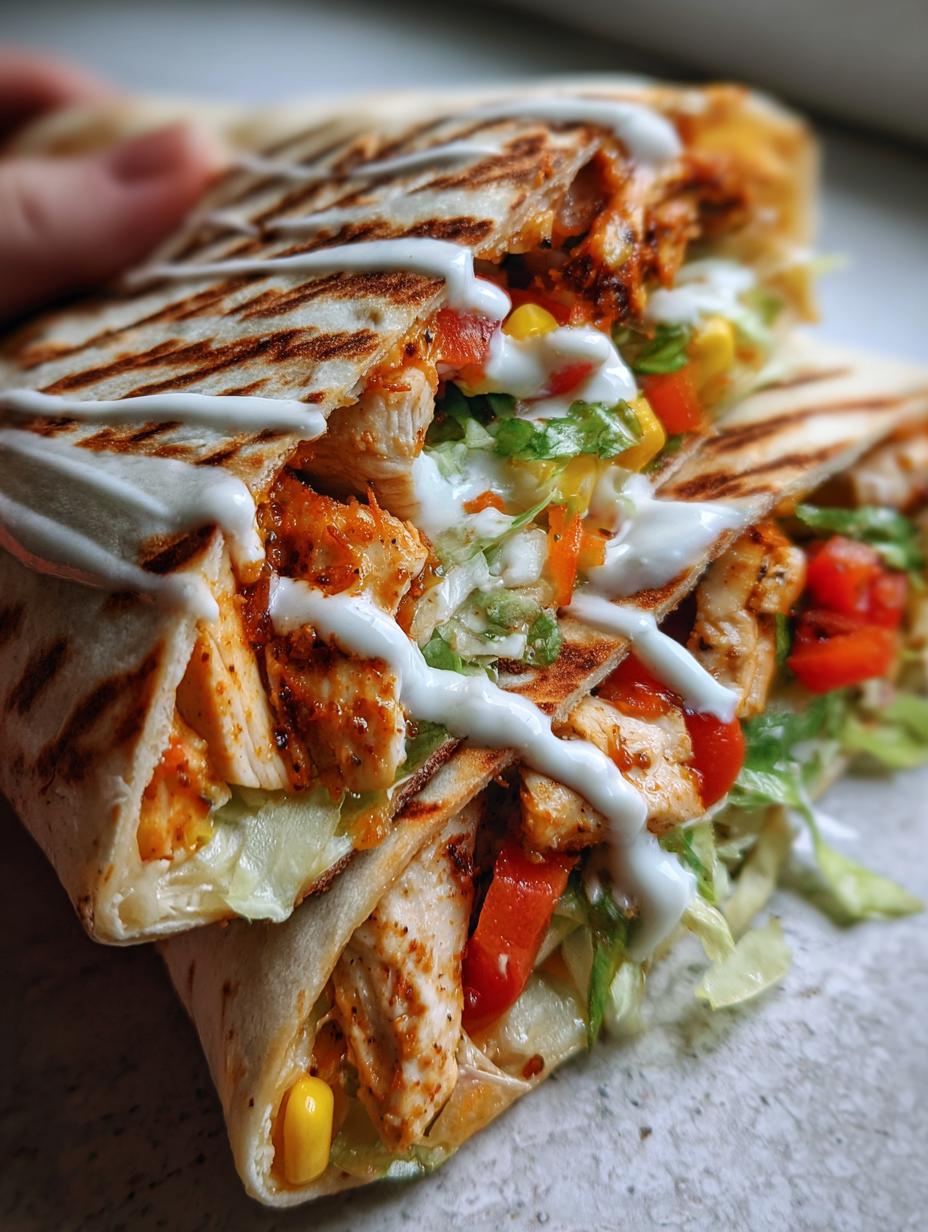 Southwest Chicken Wraps - detail 2