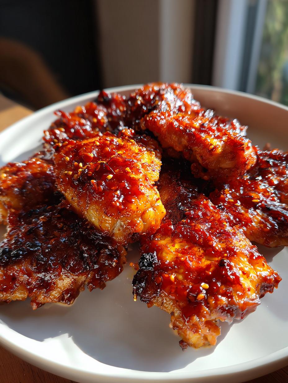 Sticky Honey Gochujang Chicken - detail 1