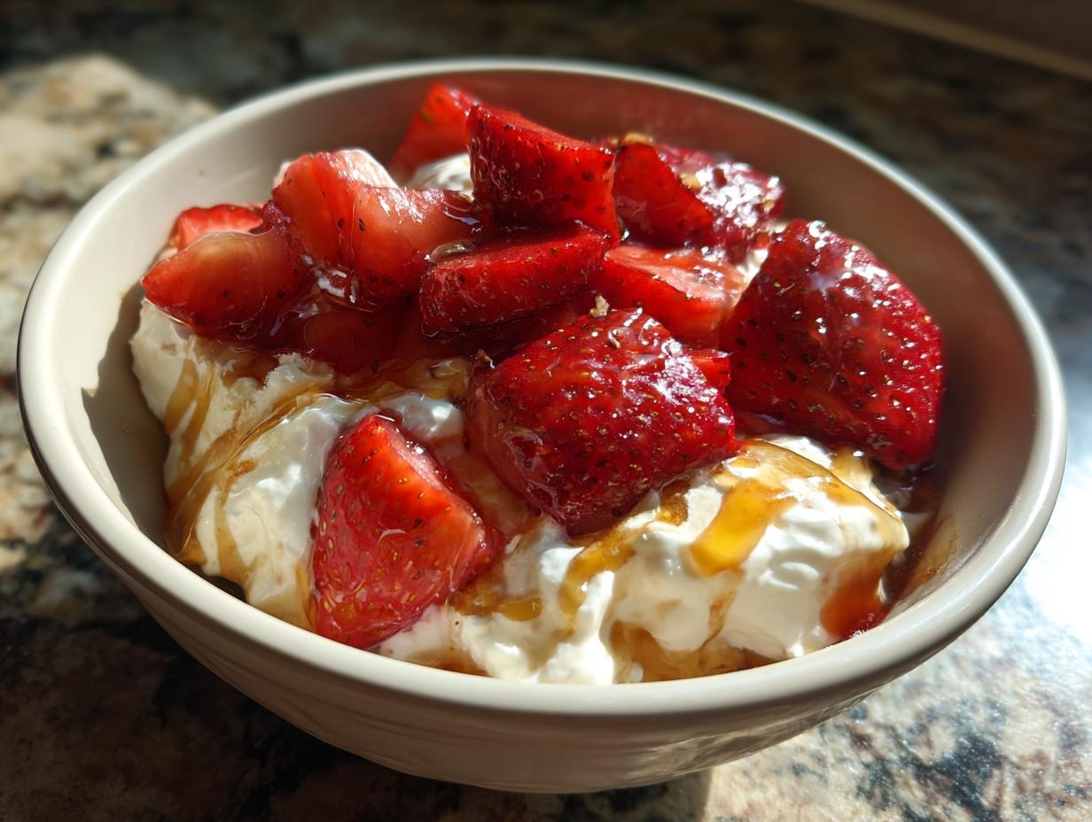 Strawberry Cheesecake Yogurt Bowl