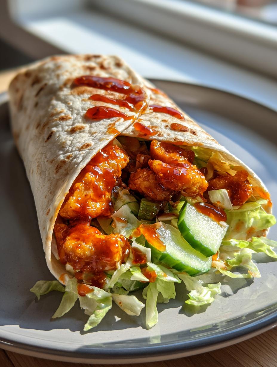 Sweet Chili Chicken Wraps Recipe - detail 2