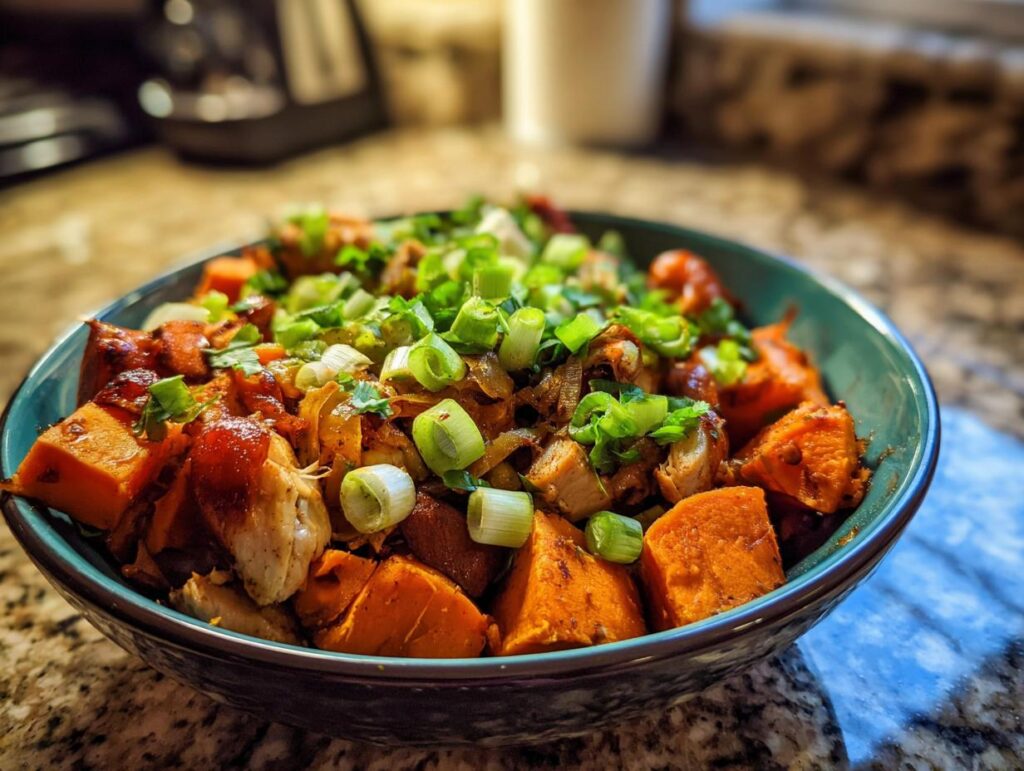BBQ Chicken Sweet Potato Bowl