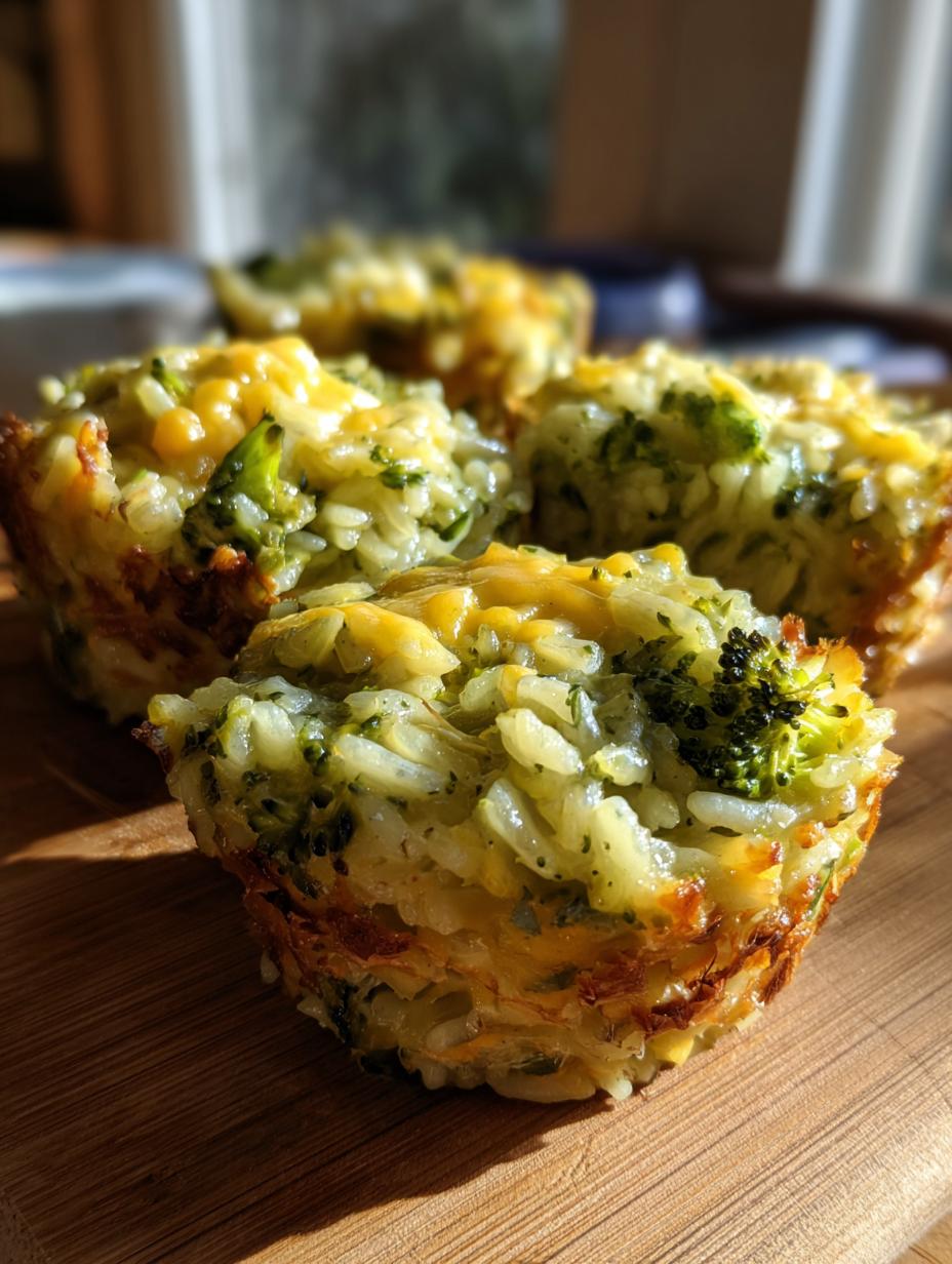 Broccoli Cheddar Rice Cups - detail 1