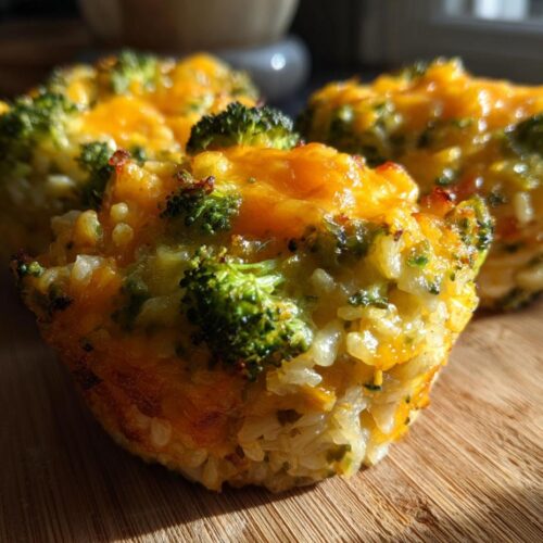 Broccoli Cheddar Rice Cups