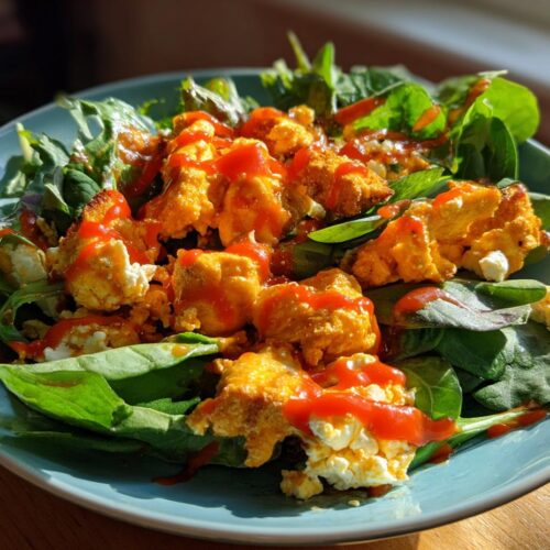 Buffalo Chicken Salad with Cottage Cheese