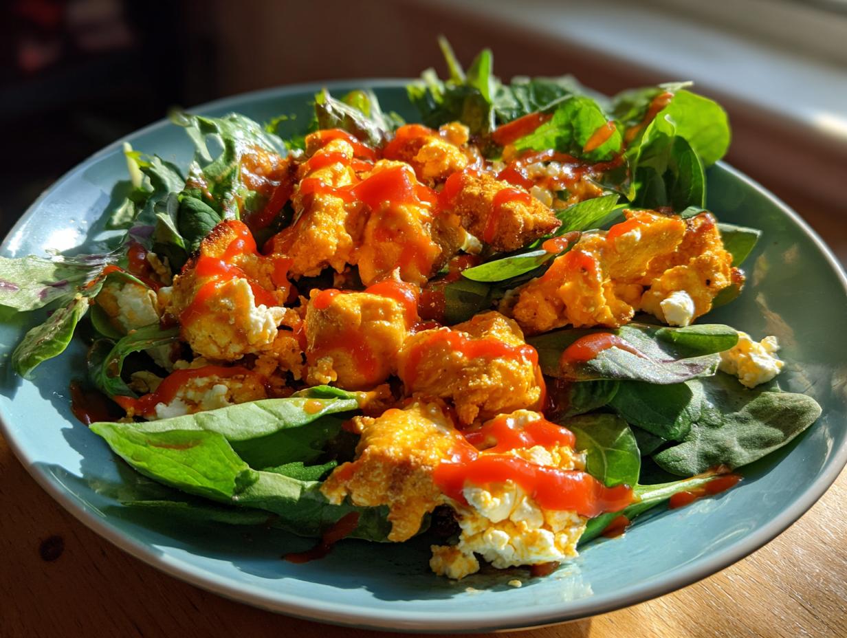 Buffalo Chicken Salad with Cottage Cheese