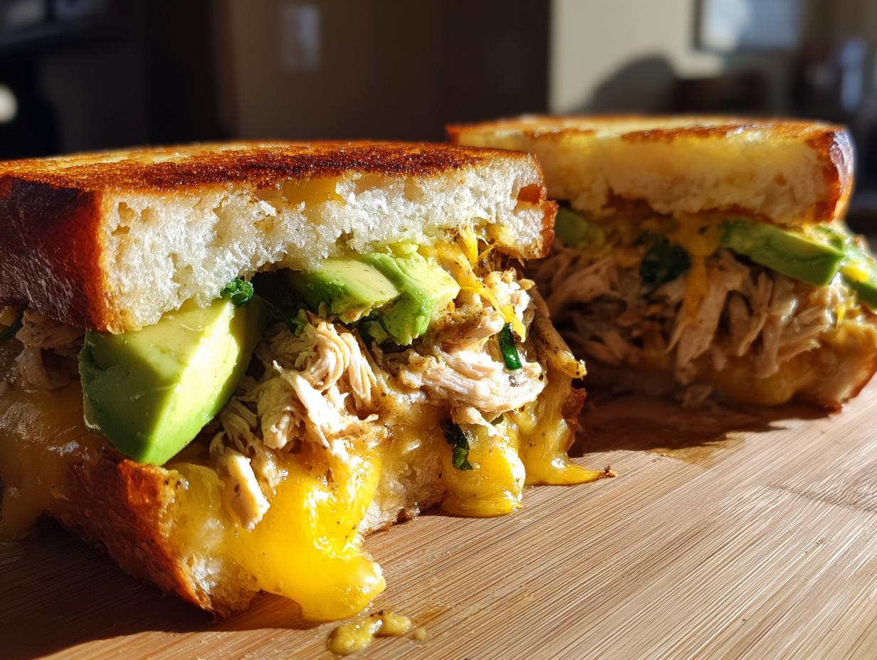 Chicken Avocado Melt Sandwich