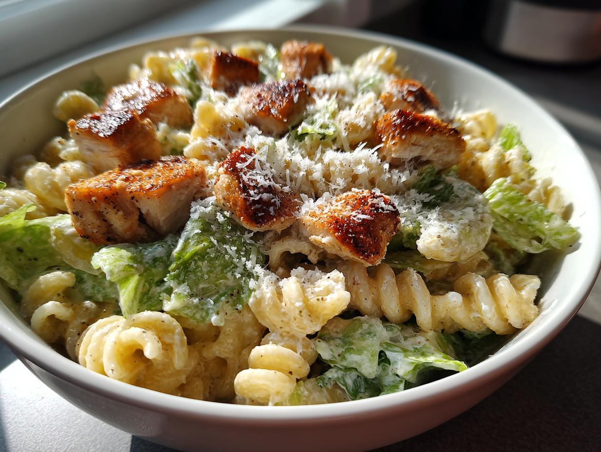 Chicken Caesar Pasta Salad