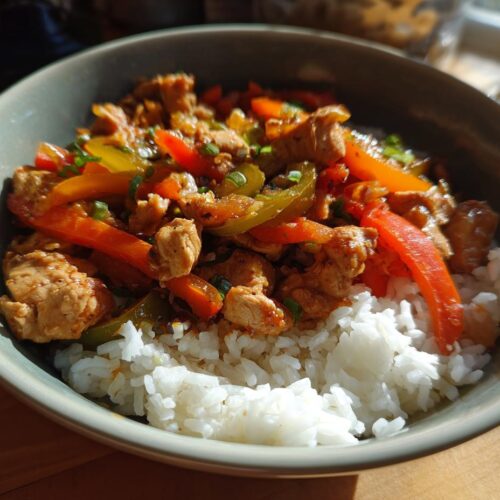 Chicken Fajita Rice Bowls