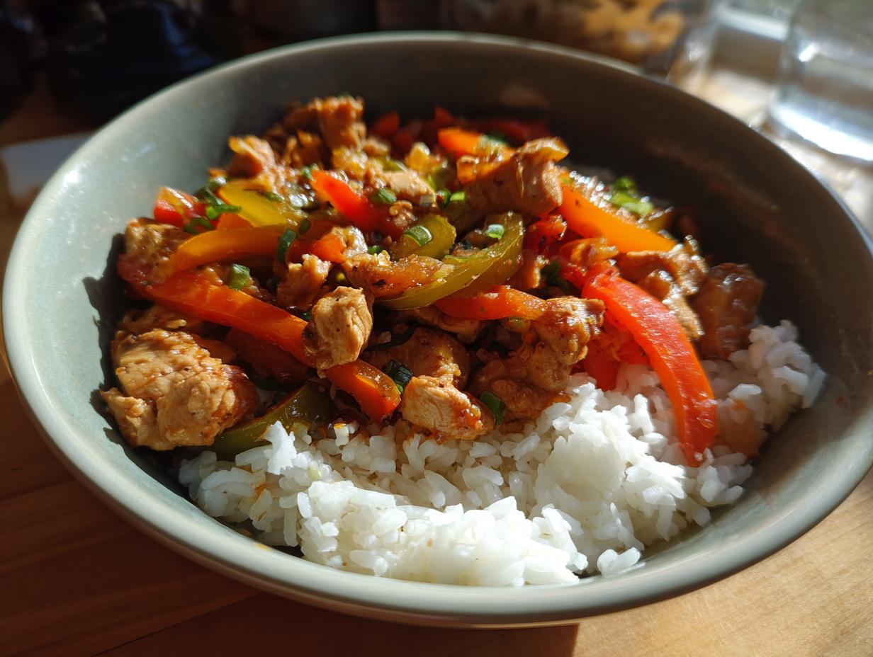 Chicken Fajita Rice Bowls
