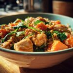Chicken Sweet Potato Rice Bowl