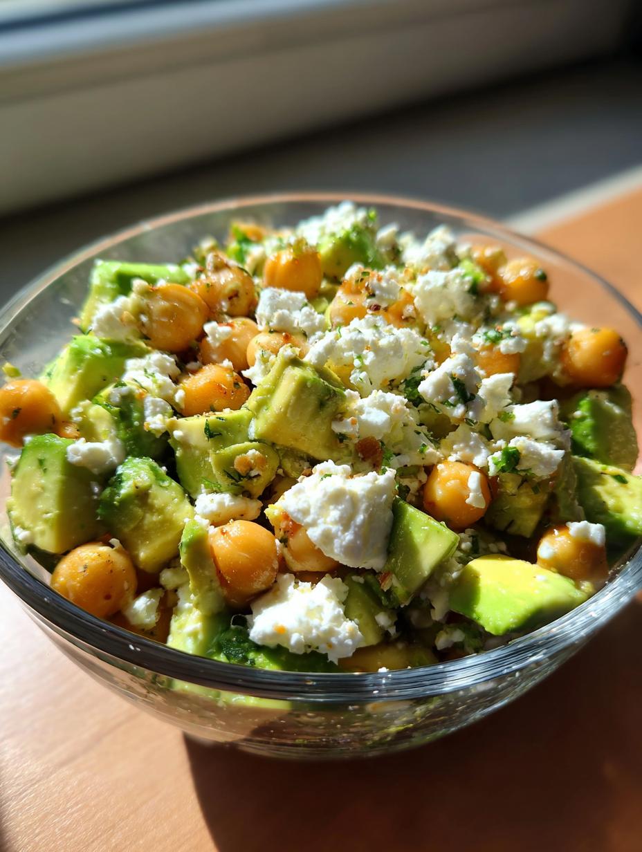 Chickpea Salad with Avocado and Feta - detail 1