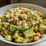 Chickpea Salad with Avocado and Feta