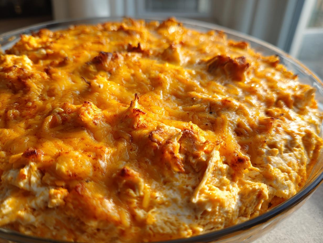 Cottage Cheese Buffalo Chicken Dip