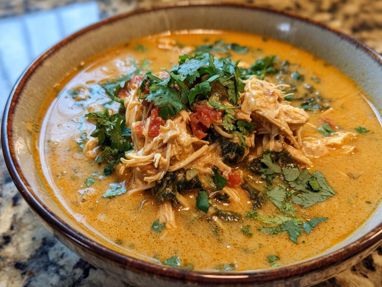 Creamy Chicken Poblano Soup